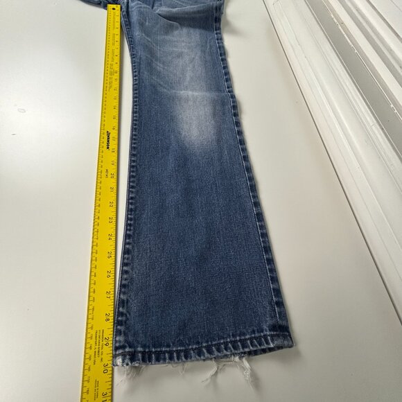 Diesel Jeans Men 30x30* Rabox Button Fly Blue Straight Leg Distressed Italy Fade - Picture 12 of 16